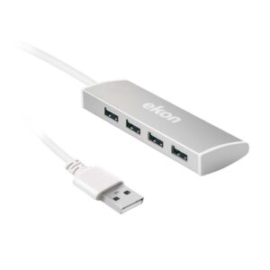 Hub USB 2.0 4 In 1 USB Inclusa Metal Ekon