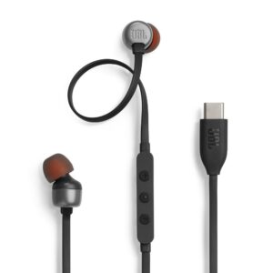 JBL Cuffia Auricolare In-Ear 20-40Khz 16Ohm USB-C Black JBLT310CBLK