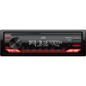 JVC Sintoamplificatore Car Digitale Mp3 Bluetooth Dab USB Nero/Rosso KDX282DBT