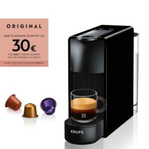 Krups Nespresso Essenza Mini Nero Macchina Caffè Capsule 0.6LT