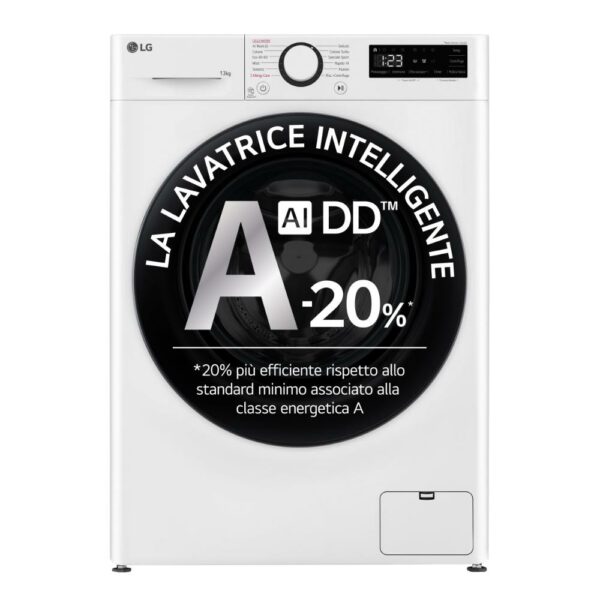 LG F4R3013NSWB Lavatrice 13Kg Classe A 20 Vapore Aidd