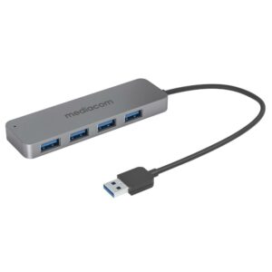Mediacom Hub USB 4Porte USB3.0 Alimentato MDU102