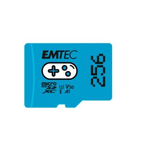 Memoria Micro Sd 256GB Uhs-I U3 V30 A1 Gaming Blue Emtec