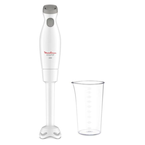 Moulinex Frullatore a Immersione 450W 0.8LT 2 Velocita Turbo Easychef Bianco DD45A1