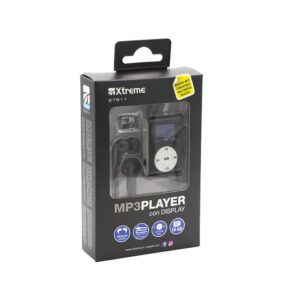Mp3 Lcd Fm con Microsd 4GB/Cavo Dati/Auricolare Nero Xtreme