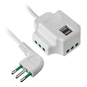 Multipressa Desky 3Prese 2P+T USB 1.5Mt Ekon