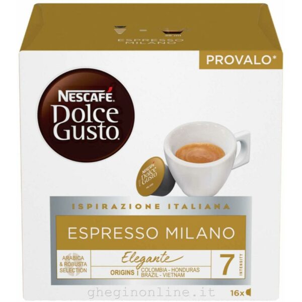 Nescafe Capsule Caffe Dolce Gusto Espresso Milano 16Pz