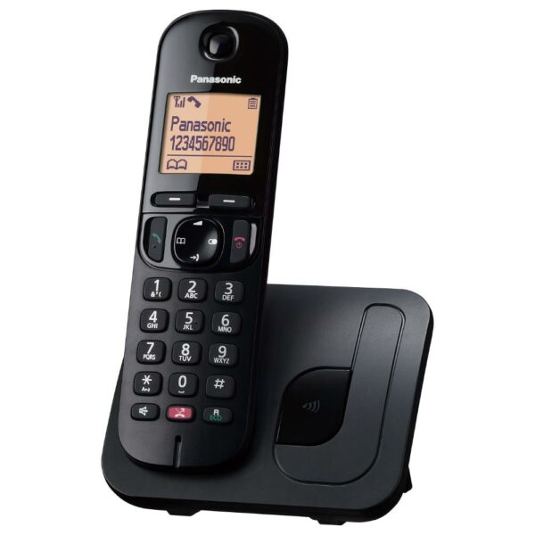Panasonic Cordless 1.6 Vivavoce memoria 50 Numeri Eco Black KXTGC250JTB