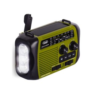Radio Portatile Dinamo Solare 7F30 Bluetooth Verde Trevi
