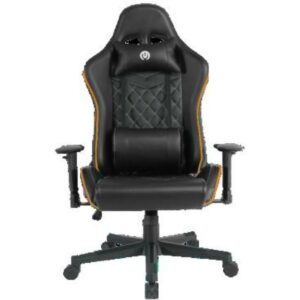 Sedia Gaming Arancione e Nero Gluck