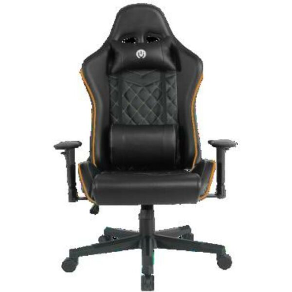 Sedia Gaming Arancione e Nero Gluck