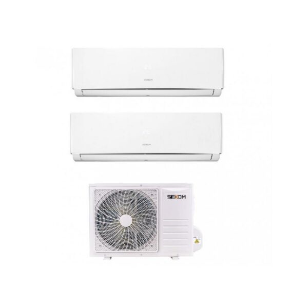 Sekom Condizionatore Dualsplit 9.000BTU 12.000BTU Classe A A R32 Wi Fi MS243H2912KIT