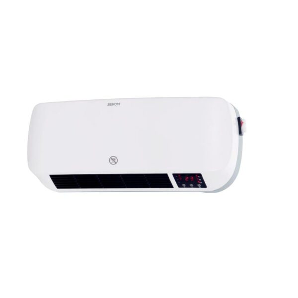Sekom Termoventilatore 2000W Parete Termostato con Telecomando WHS208