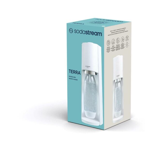 SodaStream Gasatore Terra White 1 Bottiglia 1L 1 Cilindro