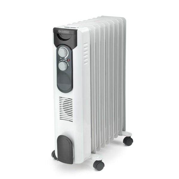 Splendid Radiatore A Olio 2000W 3 Livelli di Potenza Eco Ruote Bianco CALDORAD9