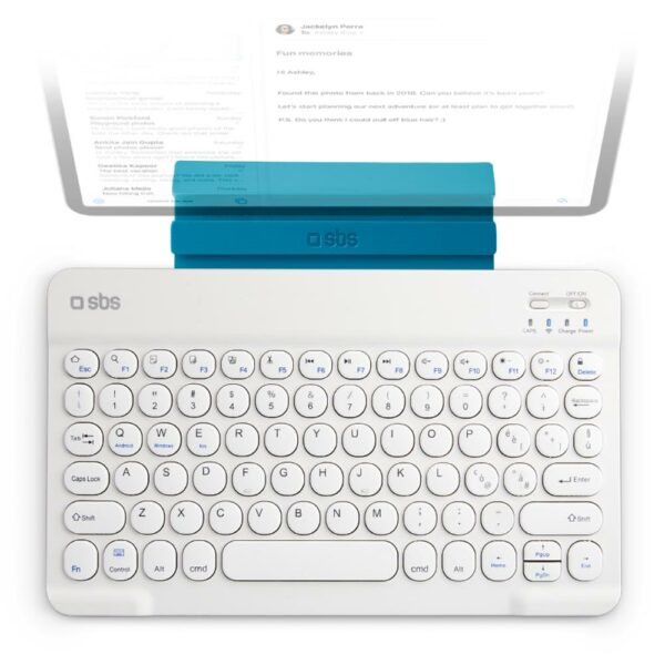 Tastiera Bluetooth Universale Bianco SBS