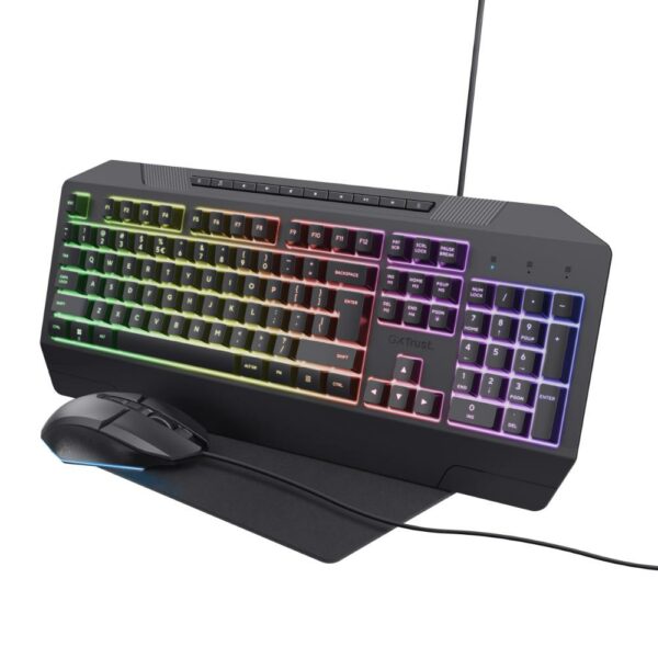 Tastiera e Mouse Wireless e Tappettino Gaming 3 in1 Trust GXT791