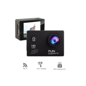 Action Cam 2.0" Fun HD Wi-Fi Fhd con Custodia Sub Nero One Gear