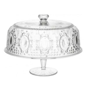 Alzata Torta 32 Cm Trasparente Baroque & Rock Baci Milano