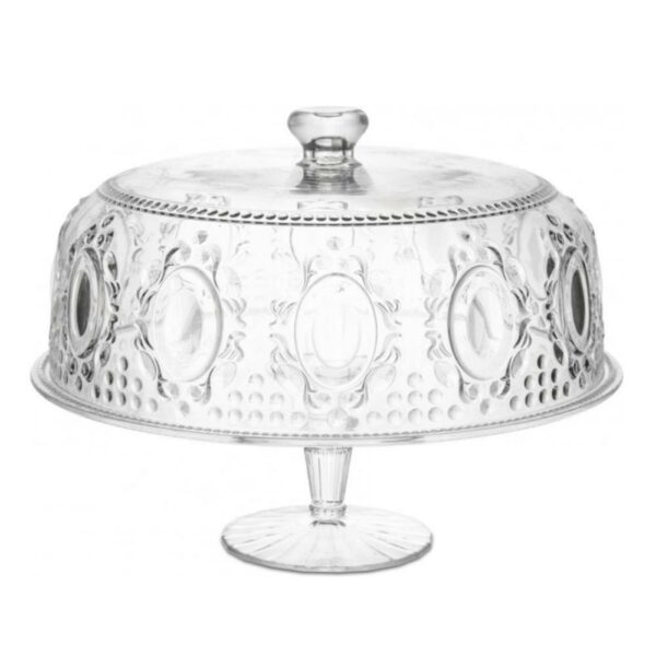 Alzata Torta 32 Cm Trasparente Baroque Rock Baci Milano 1