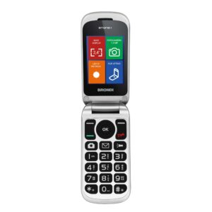 Brondi Stone + Nero Cellulare Flip 2.4" Dual Sim Bluetooth