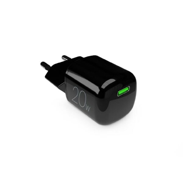 Carica Batterie da Parete Usb C 20W Nero Puro