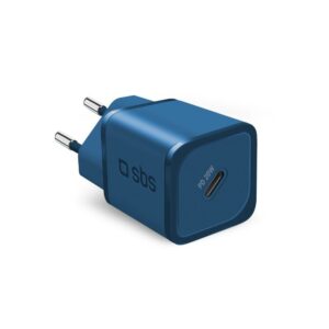 Caricabatterie Gan Wall 1X Type-C Pd 20W Blue SBS