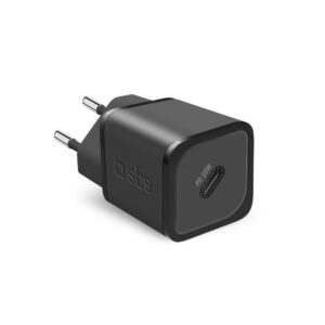 Caricabatterie Gan Wall 1X Type-C Pd 20W Nero SBS