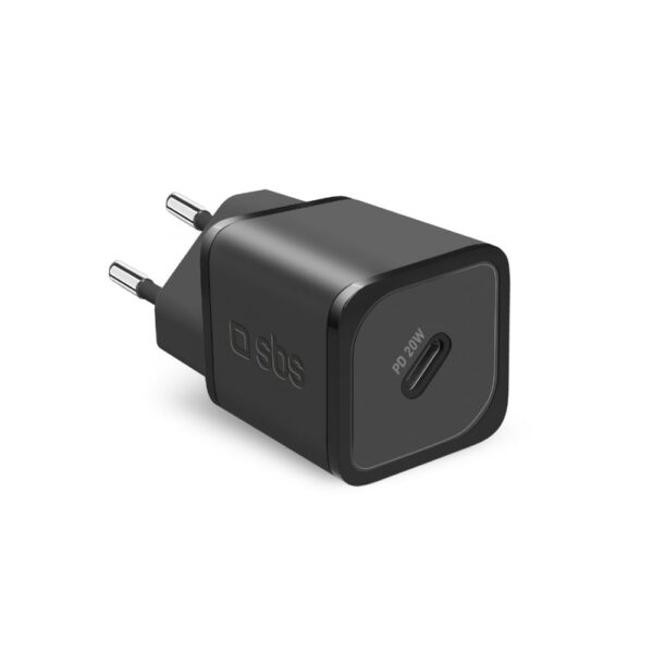 Caricabatterie Gan Wall 1X Type C Pd 20W Nero SBS