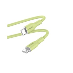 Cavo Soft Usb-C Usb-C 1.5Mt Verde Chiaro Puro