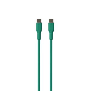 Cavo Soft Usb-C Usb-C 1.5Mt Verde Scuro Puro