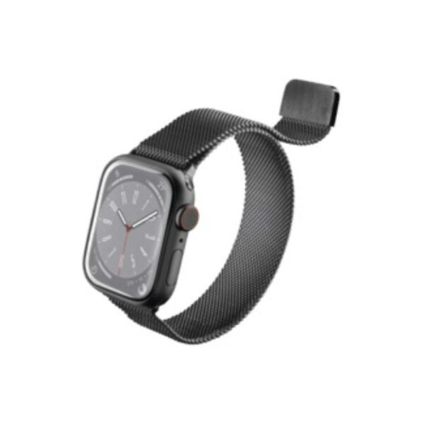 Cinturino X Apple Watch 42 44 45 49MM Acciaio Nero CellularLine