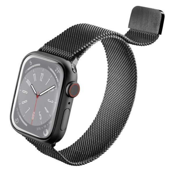 Cinturino per Apple Watch 38 40 41MM Acciaio Nero CellularLine
