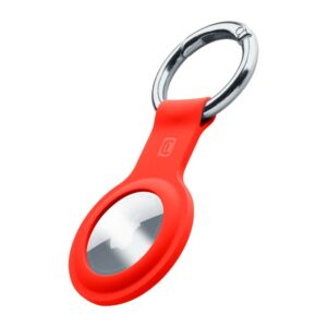 Custodia  AirTag Con Gancio Rosso CellularLine