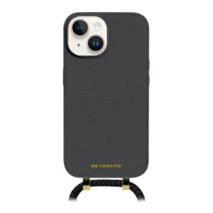 Custodia con Tracolla Removibile per iPhone 15 Nero Case&Me