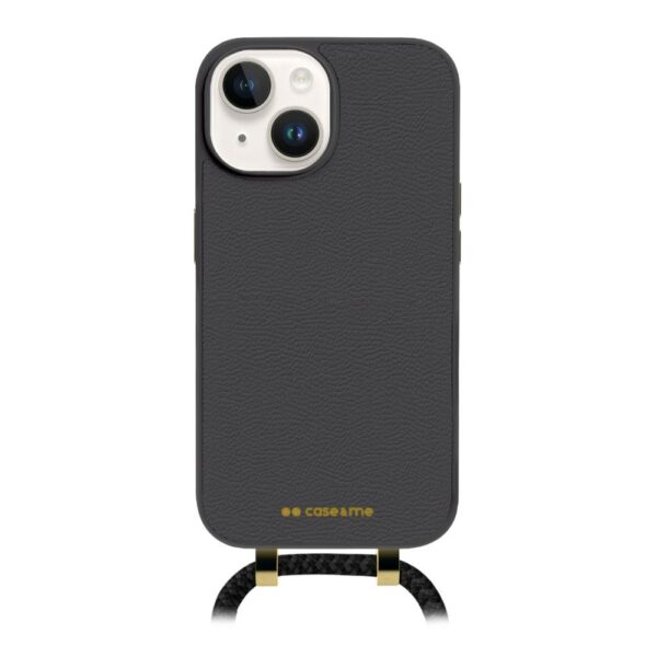Custodia con Tracolla Removibile per iPhone 15 Nero CaseMe