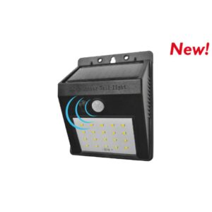 Faro Led Con Pannello Solare Sensore Crepuscolare Nova Line