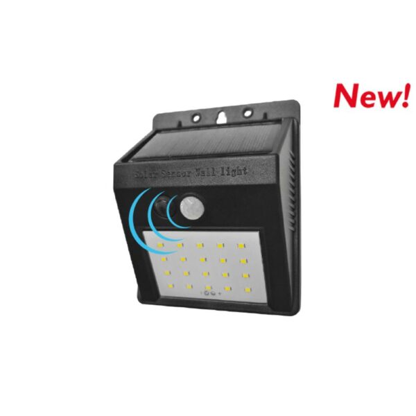 Faro Led Con Pannello Solare Sensore Crepuscolare Nova Line