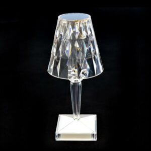 Lampada Dimerabile Da Tavolo A Tocco In Acrilico Con Luci Led Diam.13Xh.26Cm