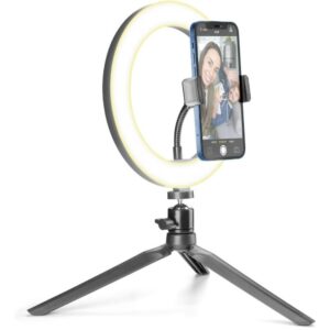 Luce Ad Anello con Braccio Flessibile USB-A Nero CellularLine