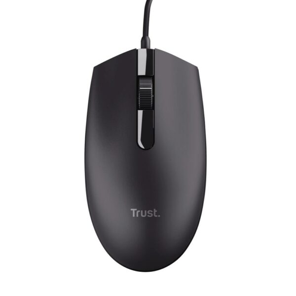 Mouse con filo 3 Tasti Ambidestro Nero Trust 24271
