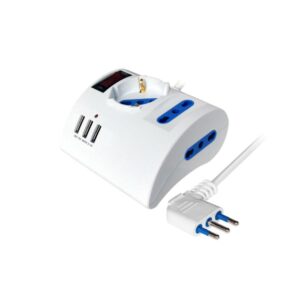 Multipresa Da Tavolo 2Prese Biva 1 Presa Triva USB Nova Line