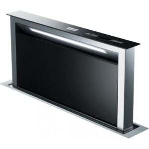 Cappa Franke Sottopensile 90Cm Cristallo Nero e Inox Downdraft FDW 908 IB