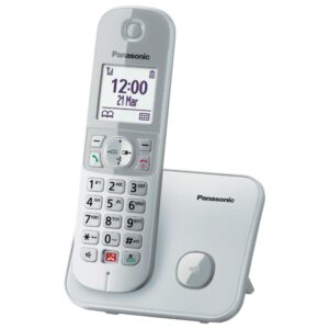 Panasonic Cordless 1.8" con Bloccochiamate Silver KXTG6851JTS