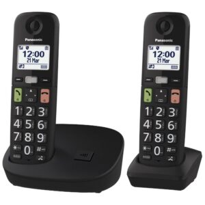 Panasonic Cordless Duo 1.8" Nero KXTGU112EXB