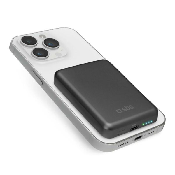 Power Bank 5000Mah Magsafe USB C 20W Nero SBS