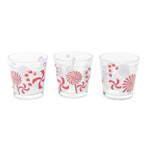 SET 6 BICCHIERI NATALE CANDY IN VETRO 300 ML