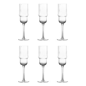 Set 6 Flute Volant Vetro Brandani 51065