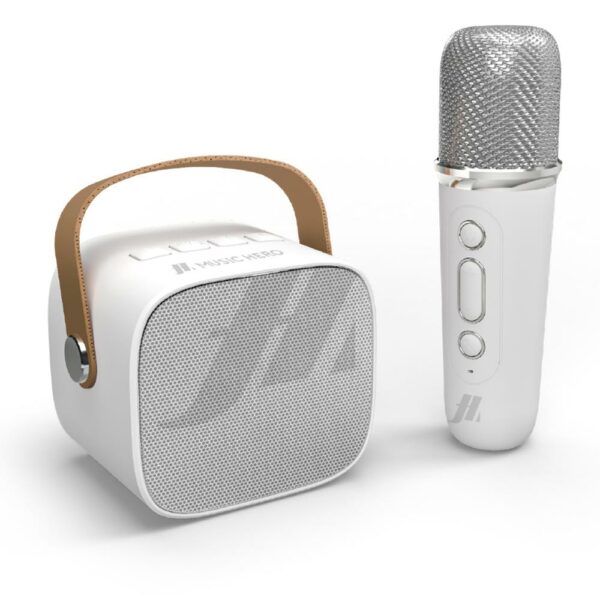 Speaker 5W Karaoke Microfono Wireless Bianco SBS