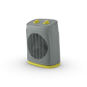 Splendid Termoventilatore 2000W 60Mq Oscillante Grigio/Giallo CALDOROCKO